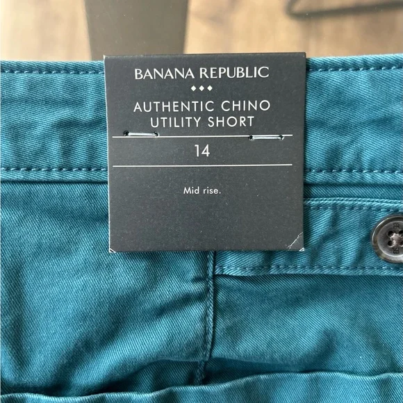 Banana Republic Teal Chino Utility Shorts - Picture 5 of 11